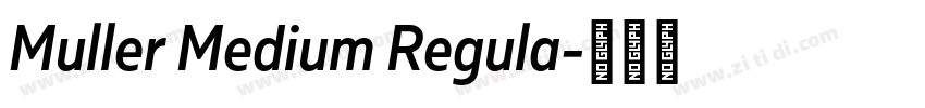 Muller Medium Regula字体转换